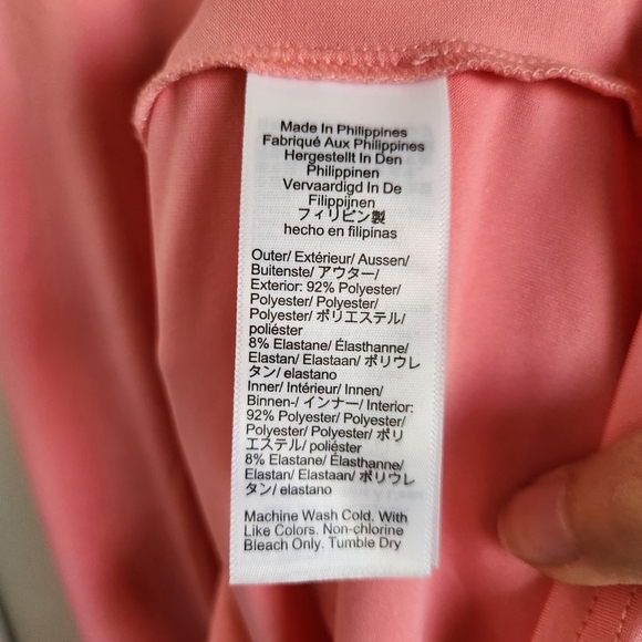 J Crew Pink Athletic Dress with Shorts Size Medium BE881 - Picture 5 of 6